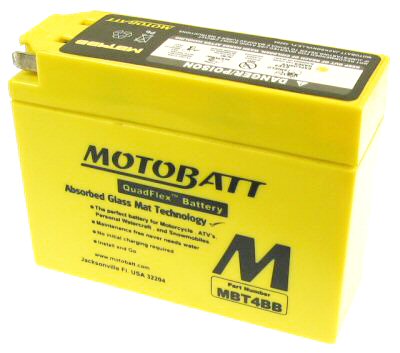 MotoBatt Quadflex Battery 12v 4ah